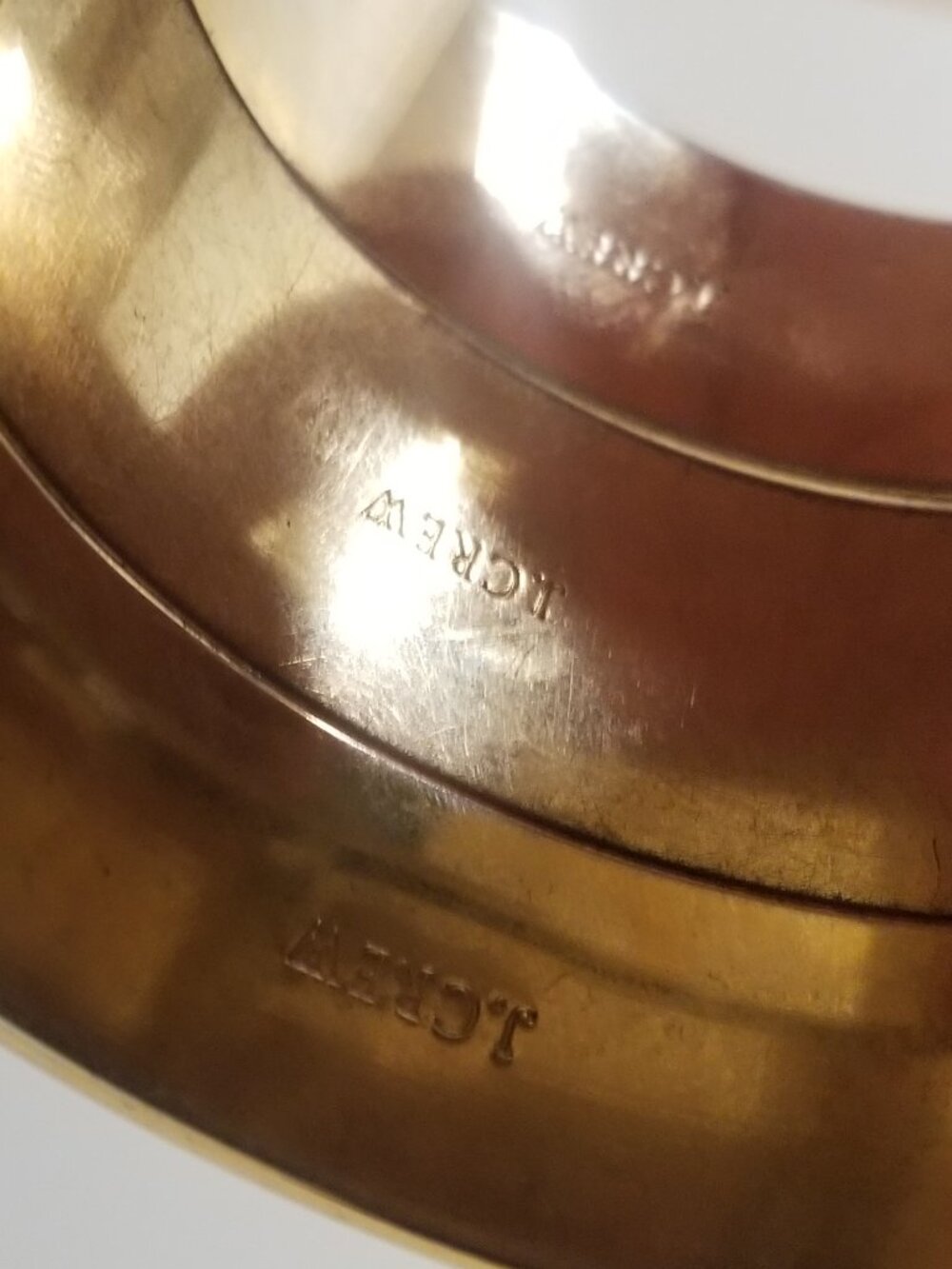 J.Crew - Set of 4 Bracelets Bangles - Gold Tone - Picture 7 of 11